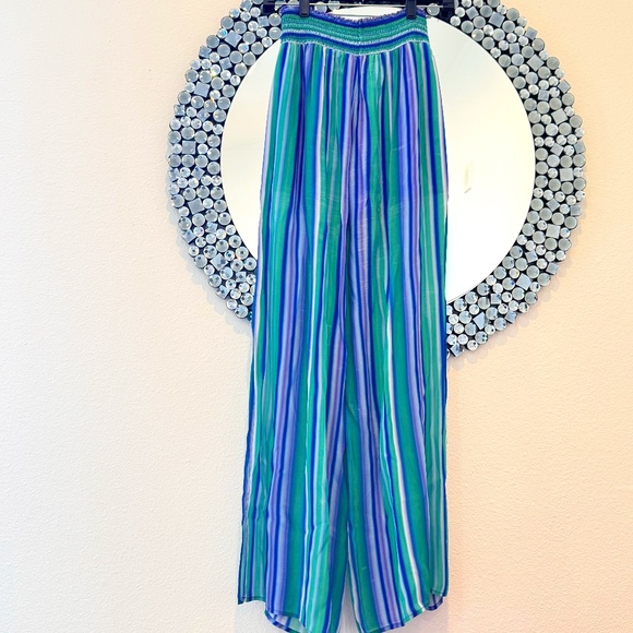 Drew Striped Split Tulip Pants - Picture 1 of 4